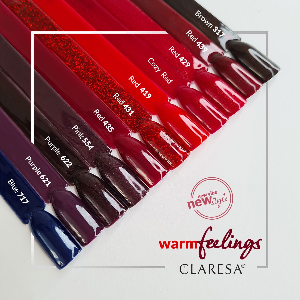 CLARESA Vernis semi permanent BROWN 317 -5g