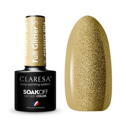 Claresa Vernis semi permanent FULL GLITTER 3 -5g