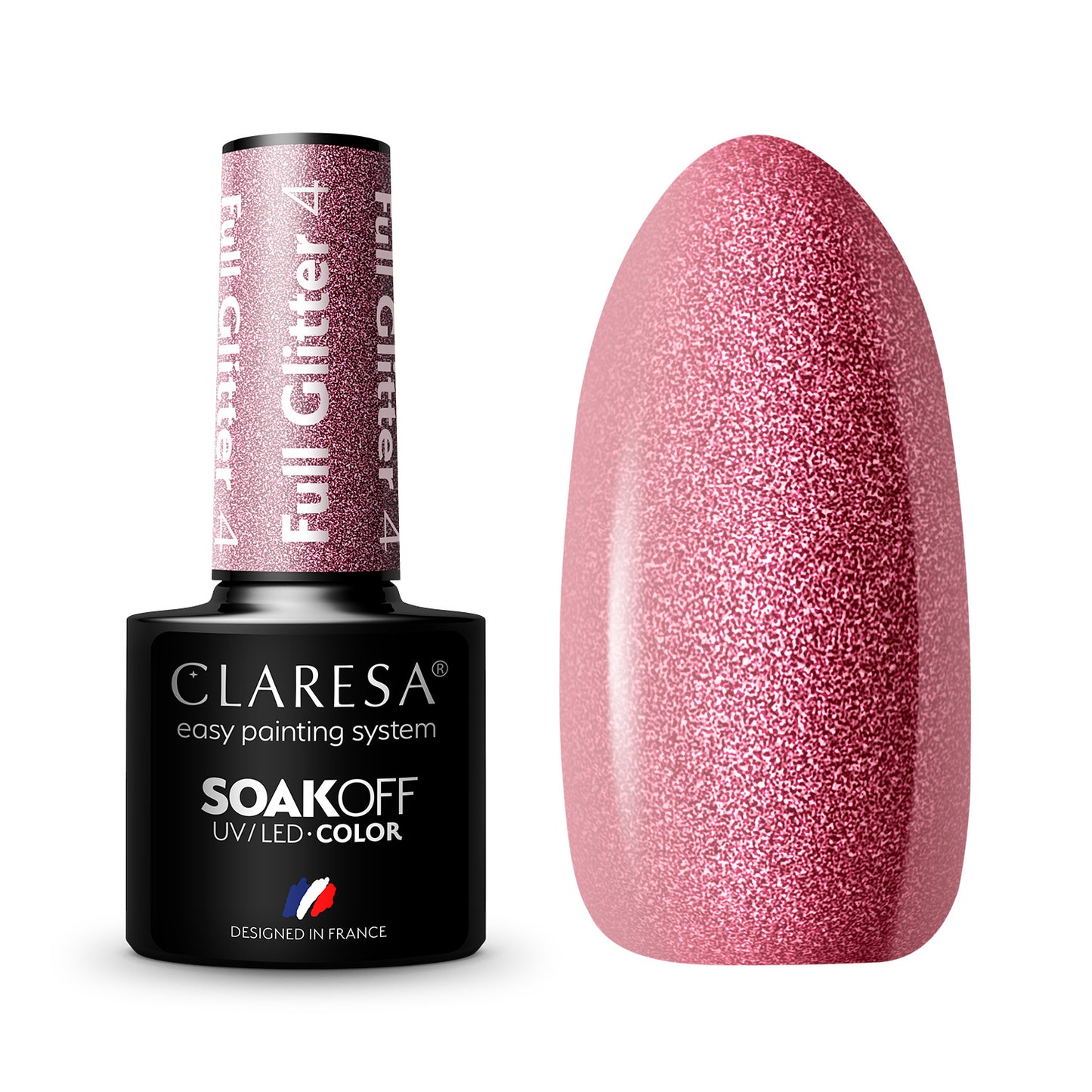 Claresa Vernis semi permanent FULL GLITTER 4 -5g