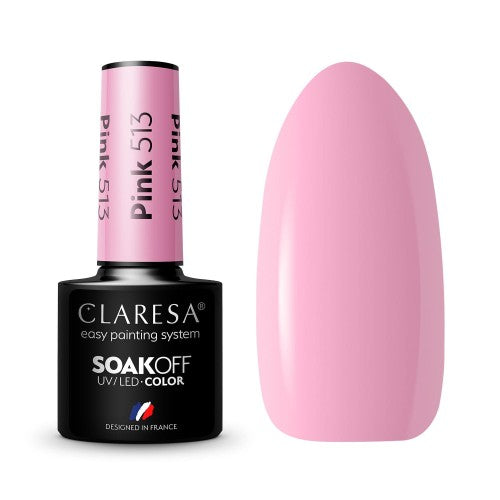 CLARESA Vernis semi permanent PINK 513 -5g