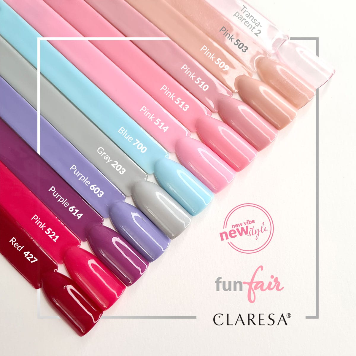 CLARESA Vernis semi permanent PINK 513 -5g