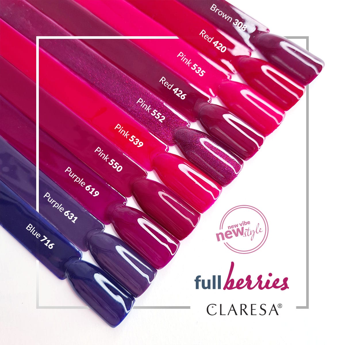 CLARESA Vernis semi permanent PURPLE 619 -5g