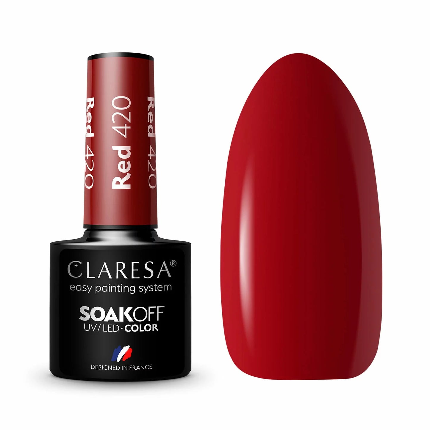 CLARESA Vernis semi permanent RED 420 -5g