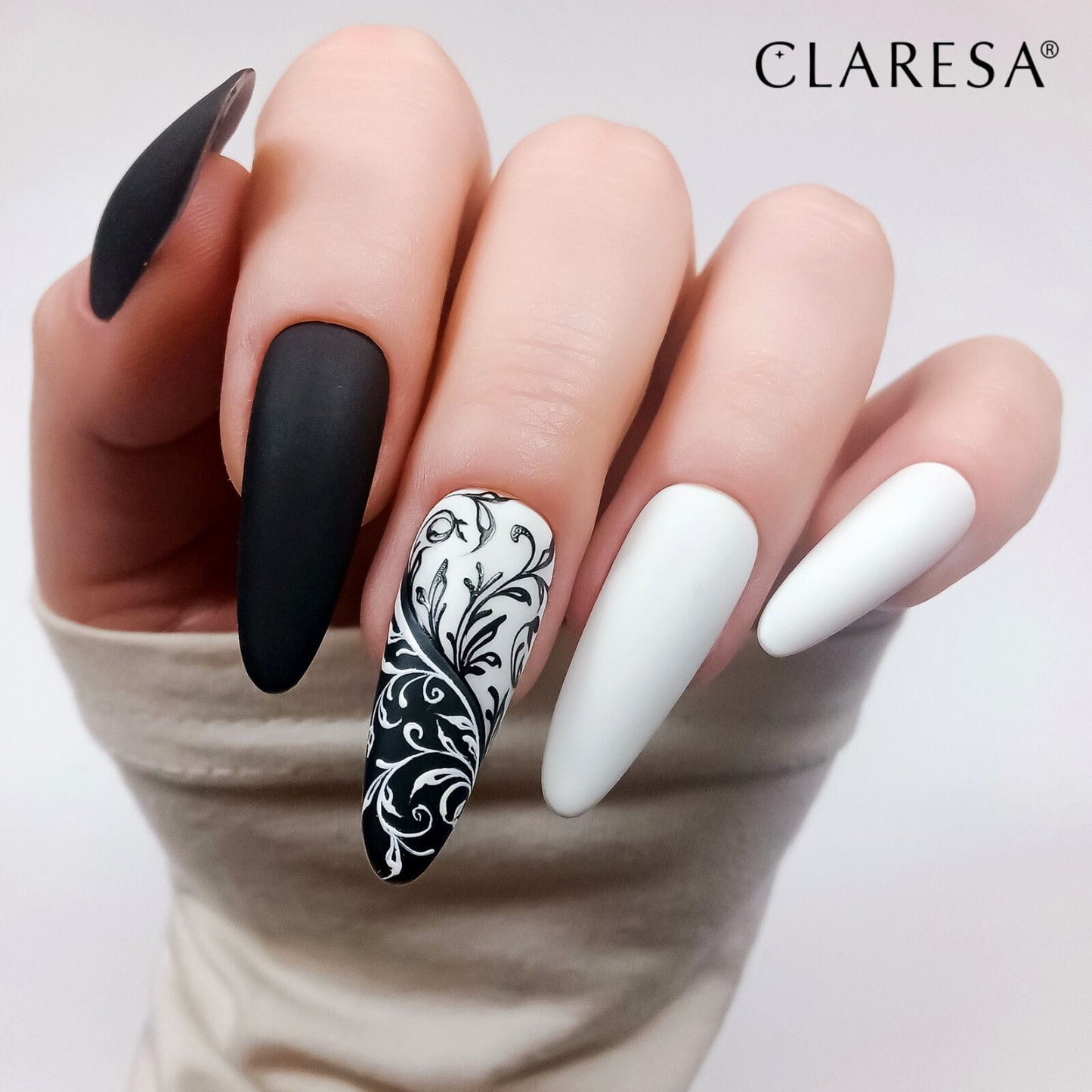 CLARESA Vernis semi permanent WHITE 1000 -5g