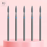 Pack 5 Fraises Diamant Grain Bleu - Extrémité pointue 2.3 mm