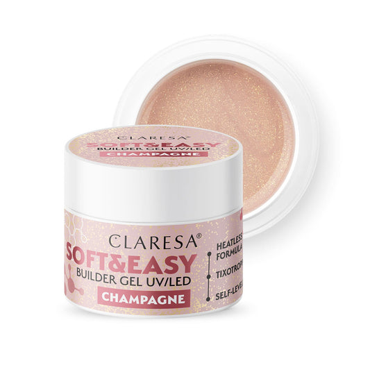 CLARESA SOFT&EASY BUILDER GEL champagne 45G