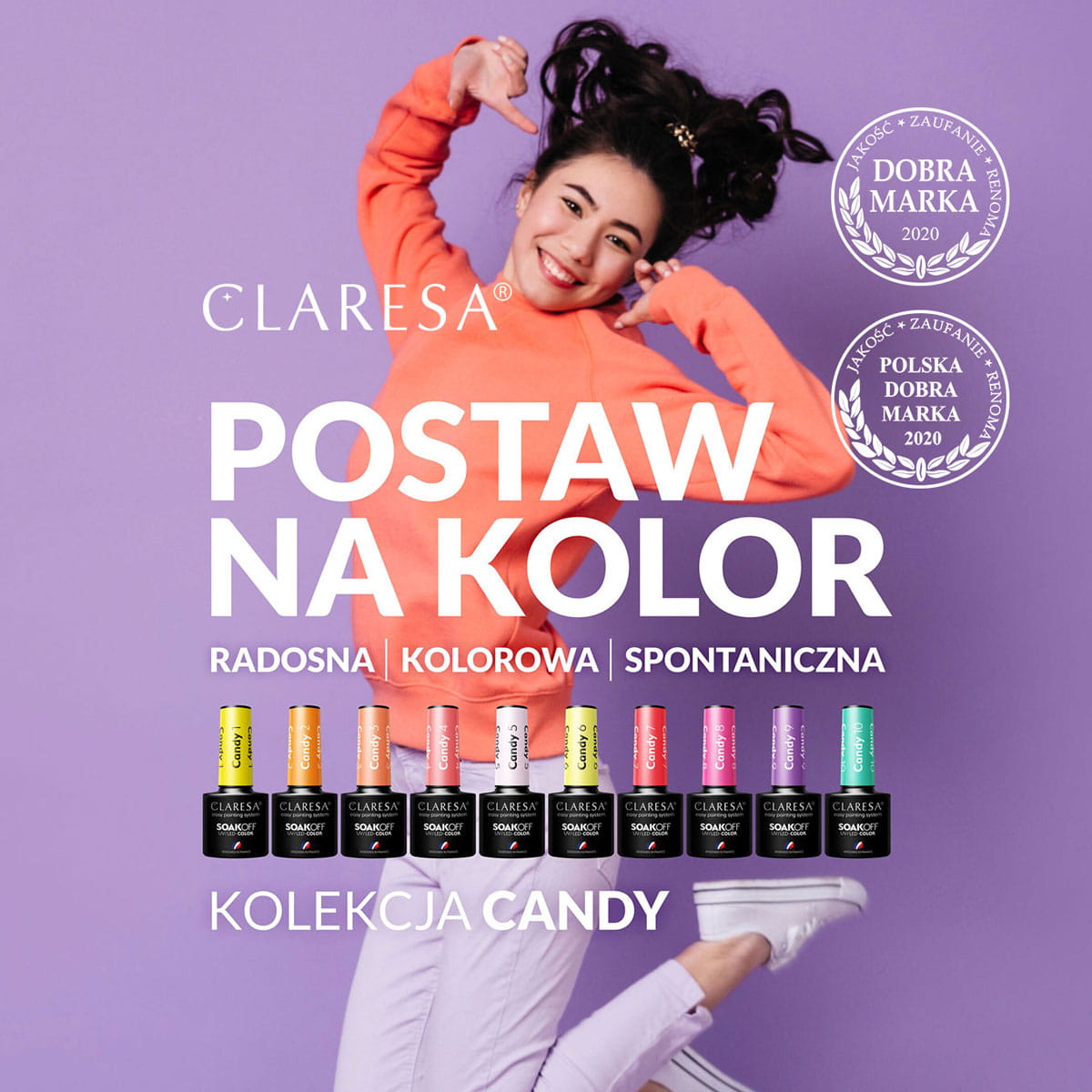 CLARESA Vernis semi permanent CANDY 2 -5g