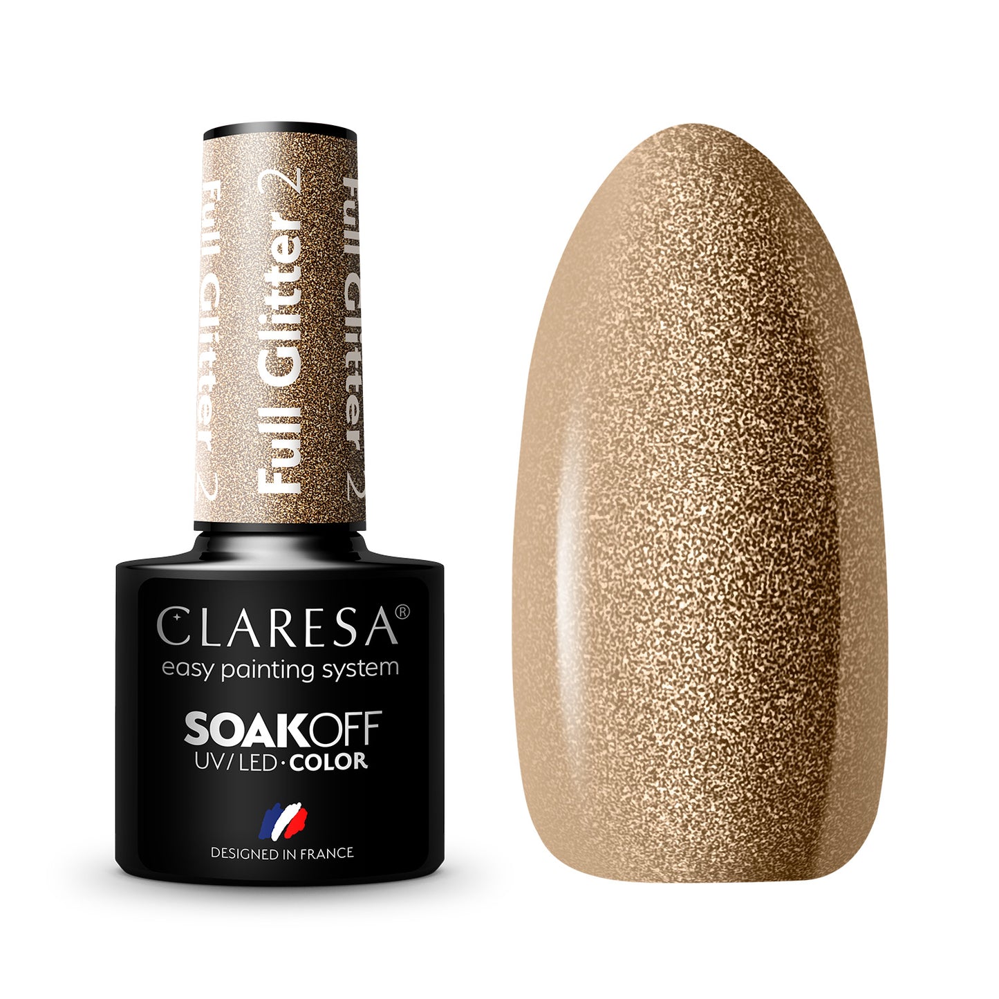Claresa Vernis semi permanent FULL GLITTER 2 -5g