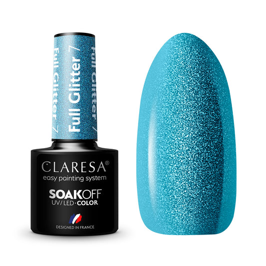 Claresa Vernis semi permanent FULL GLITTER 7 -5g