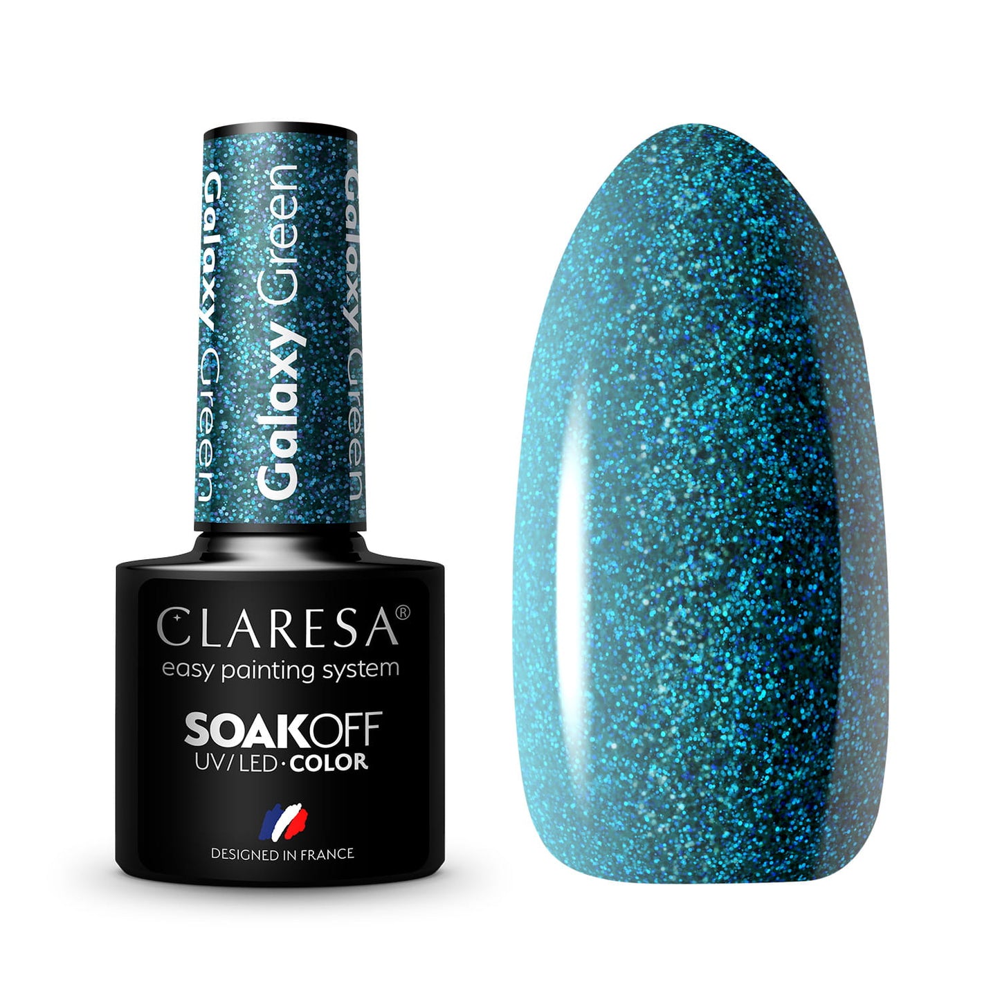 CLARESA Vernis semi permanent GALAXY GREEN 5g