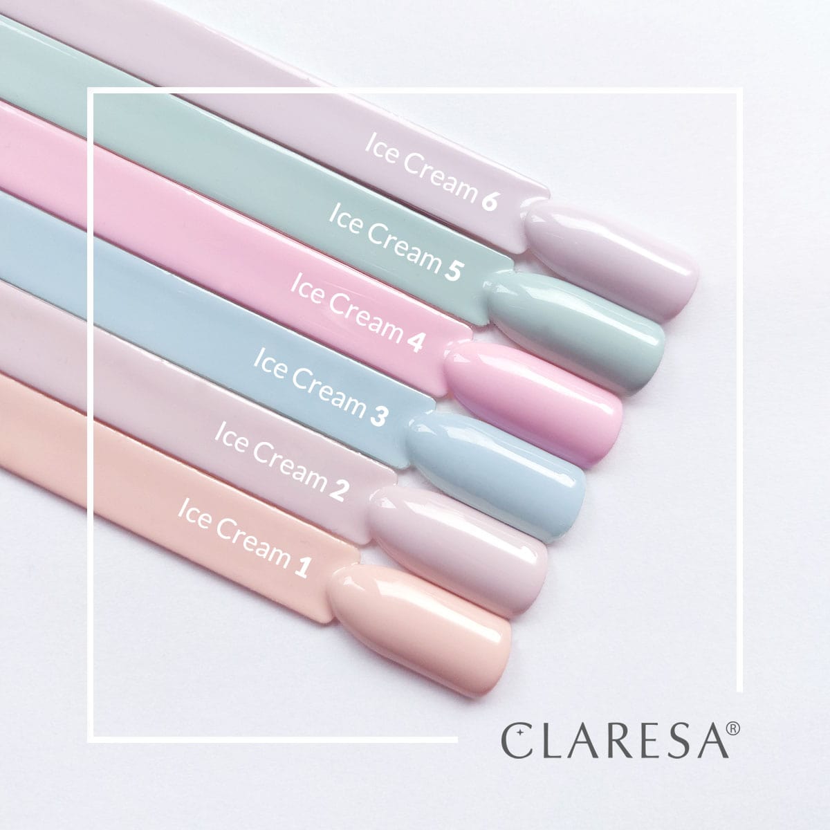 CLARESA Vernis semi permanent Ice cream 5