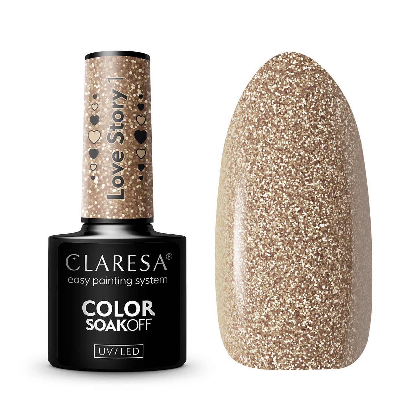 CLARESA Vernis semi permanent LOVE STORY 1