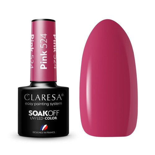 CLARESA Vernis semi permanent PINK 524 -5g