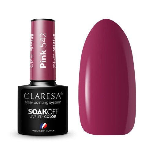 CLARESA Vernis semi permanent PINK 542 -5g