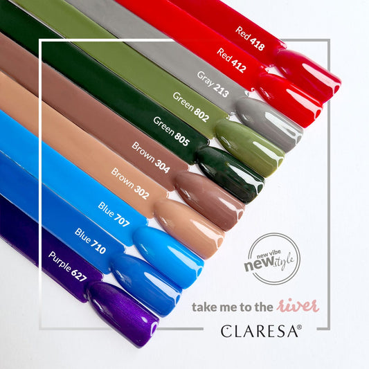 CLARESA Vernis semi permanent RED 418 -5g