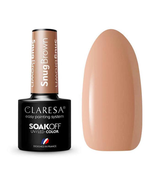 CLARESA Vernis semi permanent SNUG BROWN -5g