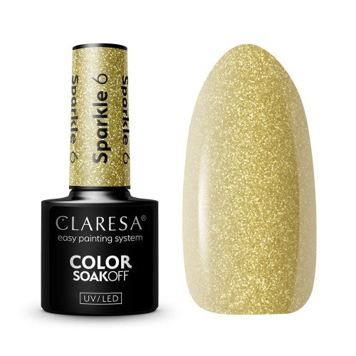 CLARESA Vernis semi permanent SPARKLE 6 -5g
