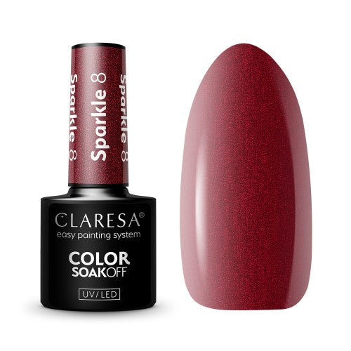 CLARESA Vernis semi permanent SPARKLE 8 -5g