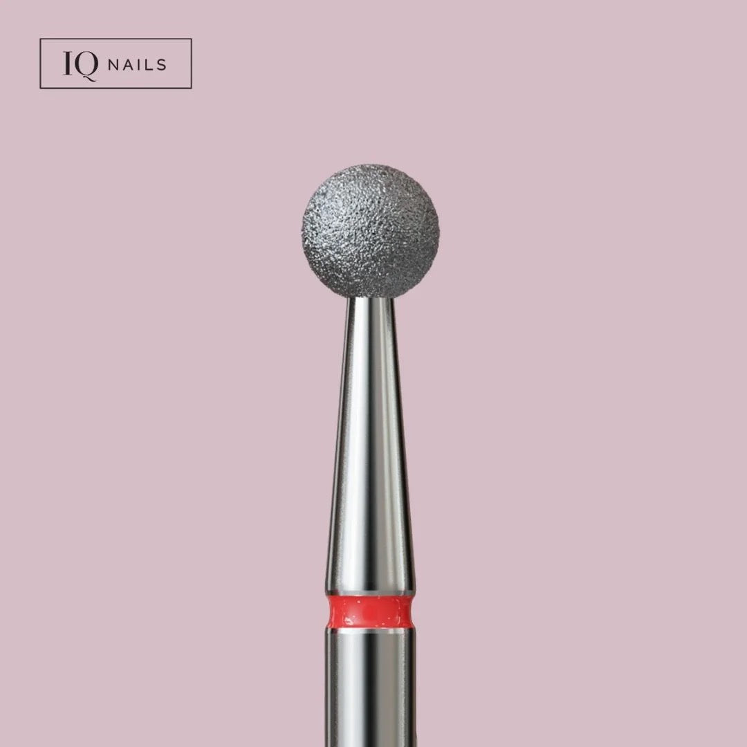 Fraise en Diamant Grain Rouge Forme Boule 4 mm