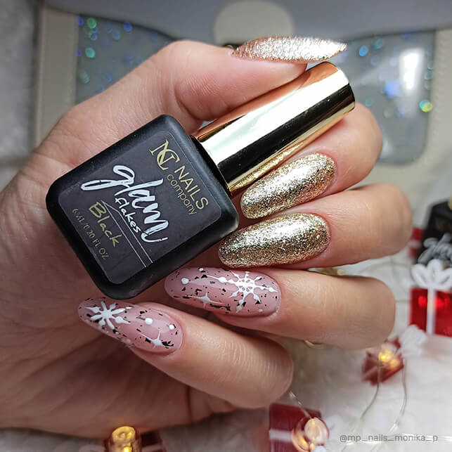 NC VSP Glam Flakes Black Gelique 6 ml