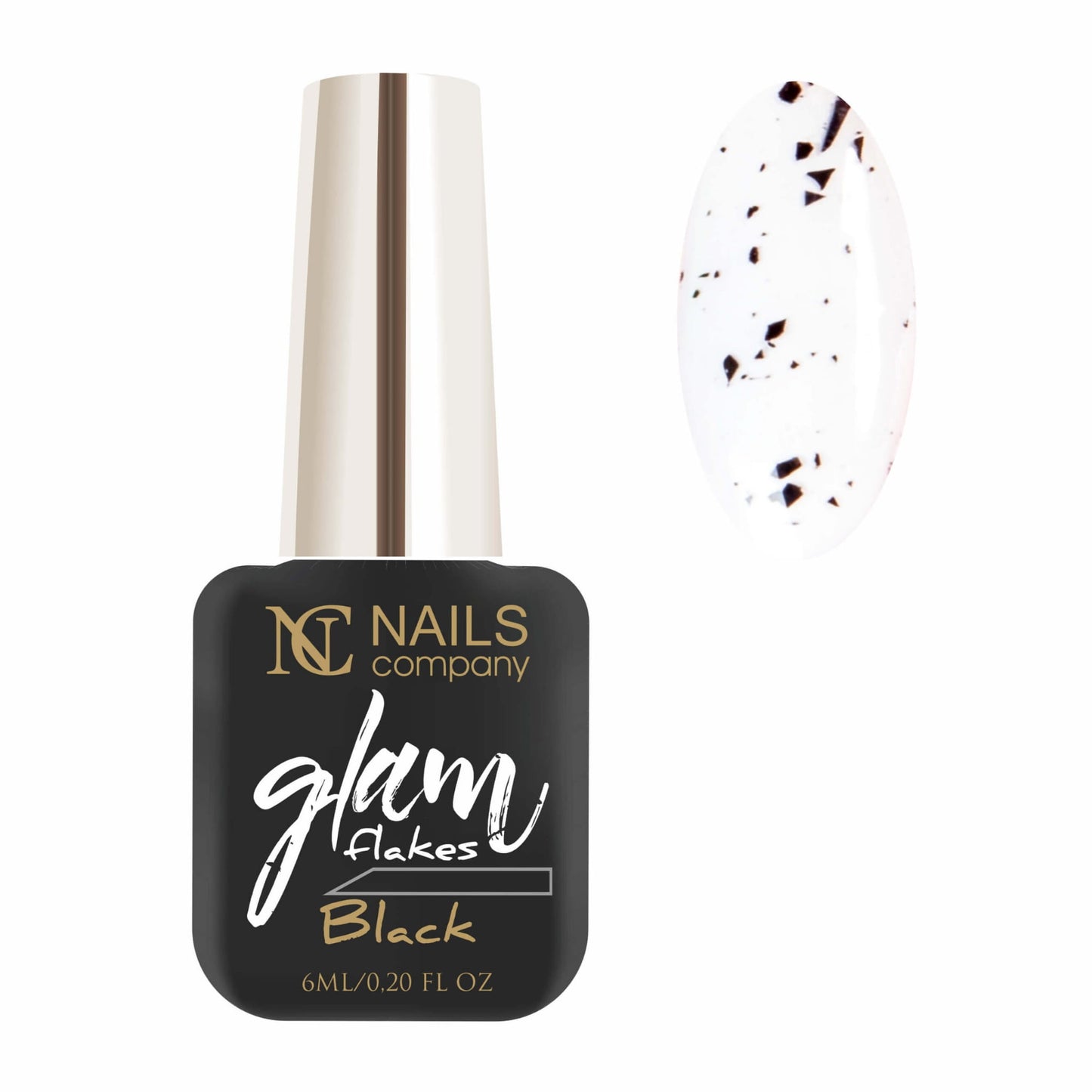 NC VSP Glam Flakes Black Gelique 6 ml
