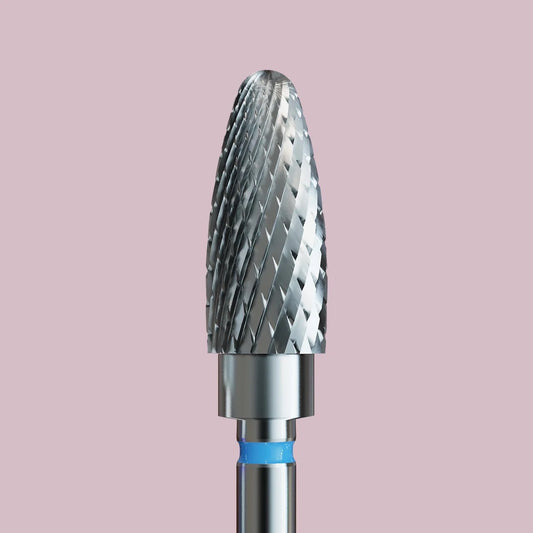 Fraise en Carbure Grain Bleu - Embout arrondi 6 mm