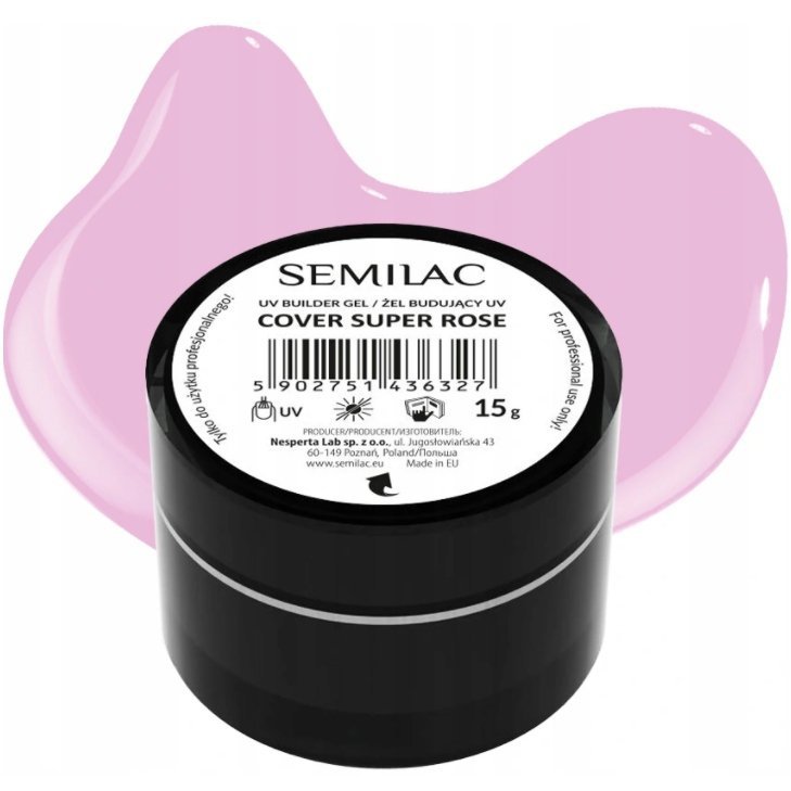 Semilac Builder Gel Cover Super Rose 15 g