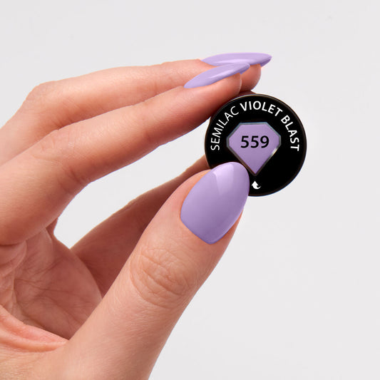 Vernis semi permanent 559  Super Cover Violet Blast 7ml